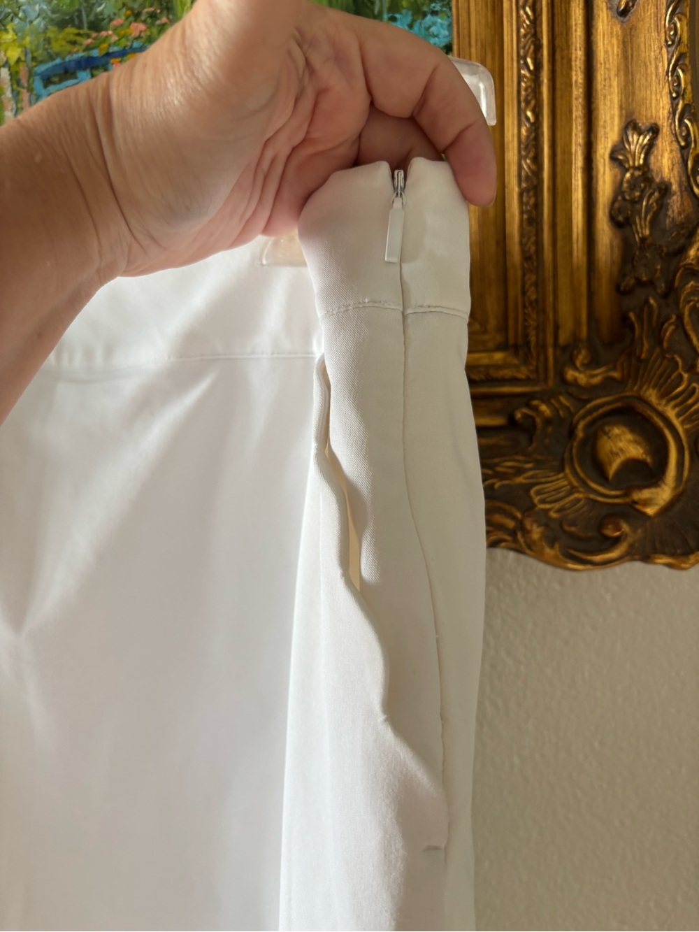 Vineyard Vines White Scallop Hem Women's Skort - Picture 6 of 8